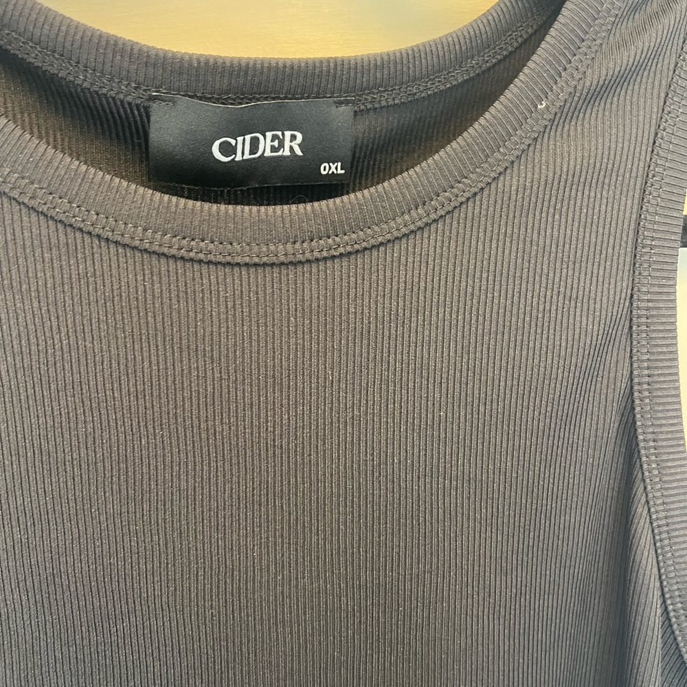 Cider Gray Ribbed Tank Top